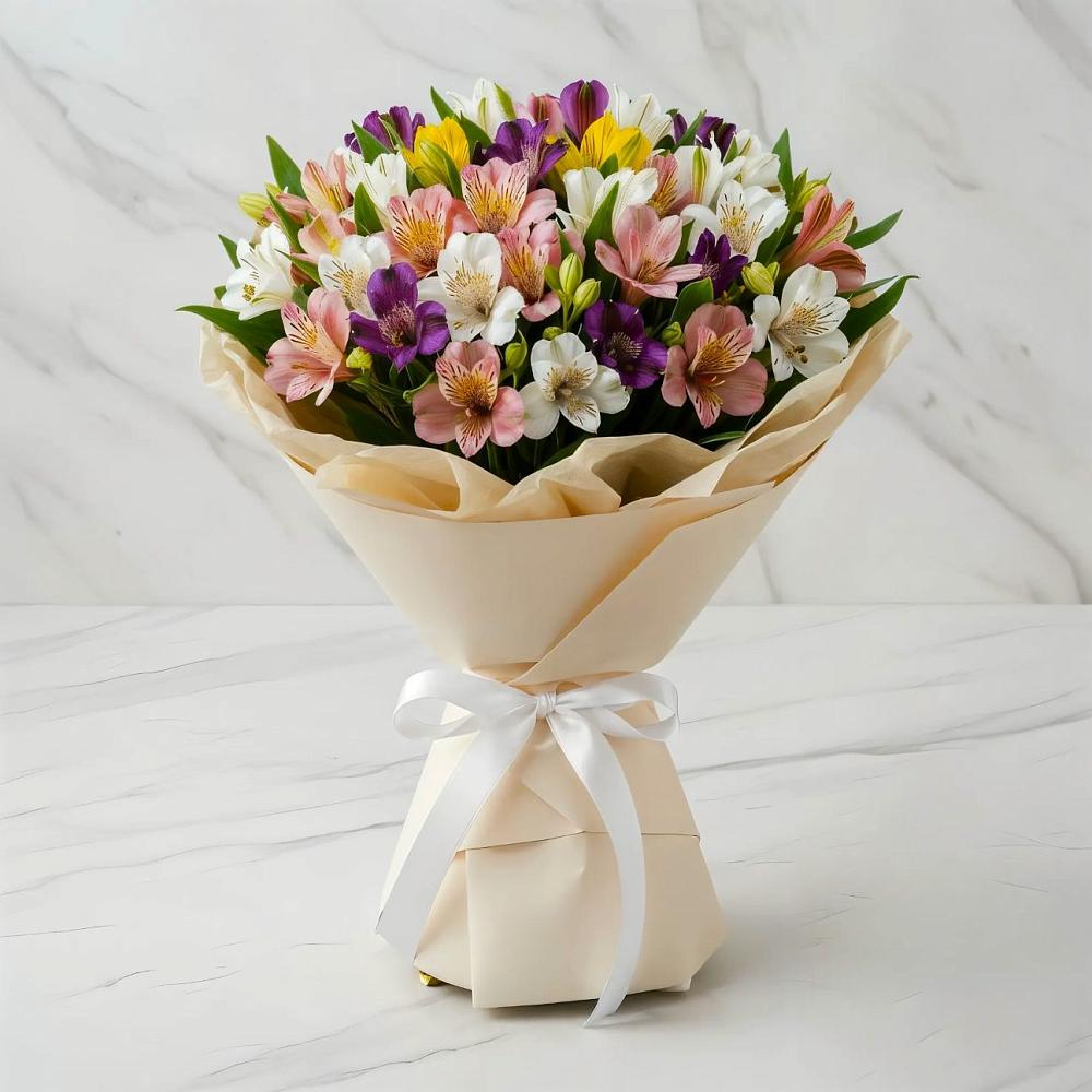 Букет цветов из: Альстромерии в Нижней Александровке