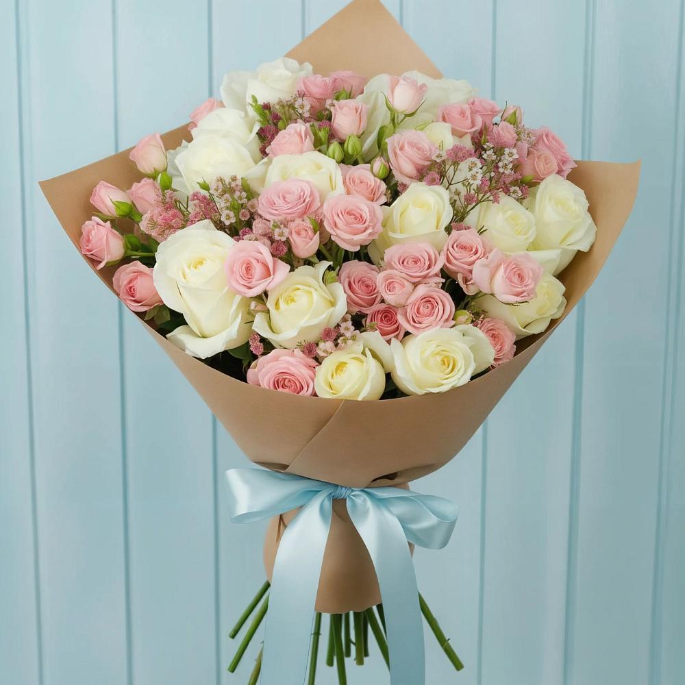 Букет цветов из: Розы в Нижней Александровке