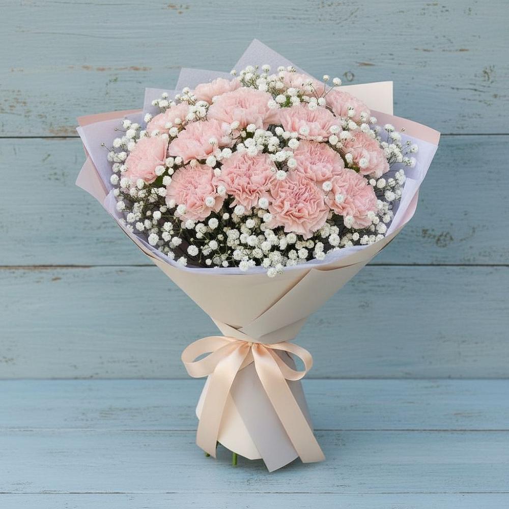 Букет цветов из: Гвоздики в Нижней Александровке