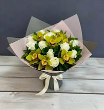 Букет цветов из:  Орхидеи и Розы в Нижней Александровке