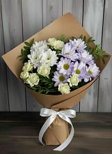 Букет цветов из:  Хризантемы и Розы в Нижней Александровке
