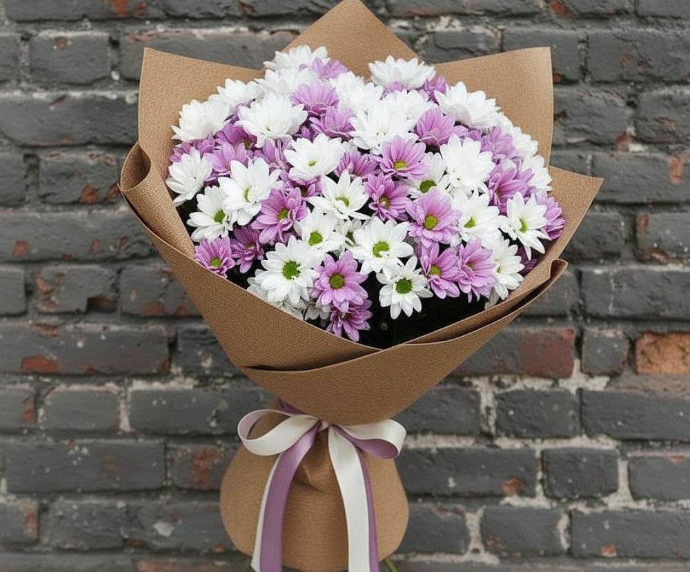 Букет цветов из: Хризантемы в Нижней Александровке