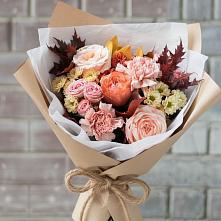 Букет цветов из:  Гвоздики, Хризантемы и Розы #REPLACE_PRED# Нижней Александровке