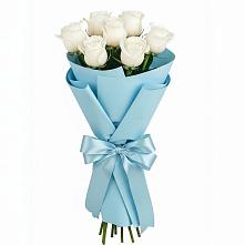 Букет 7 белых роз Проуд в Нижней Александровке