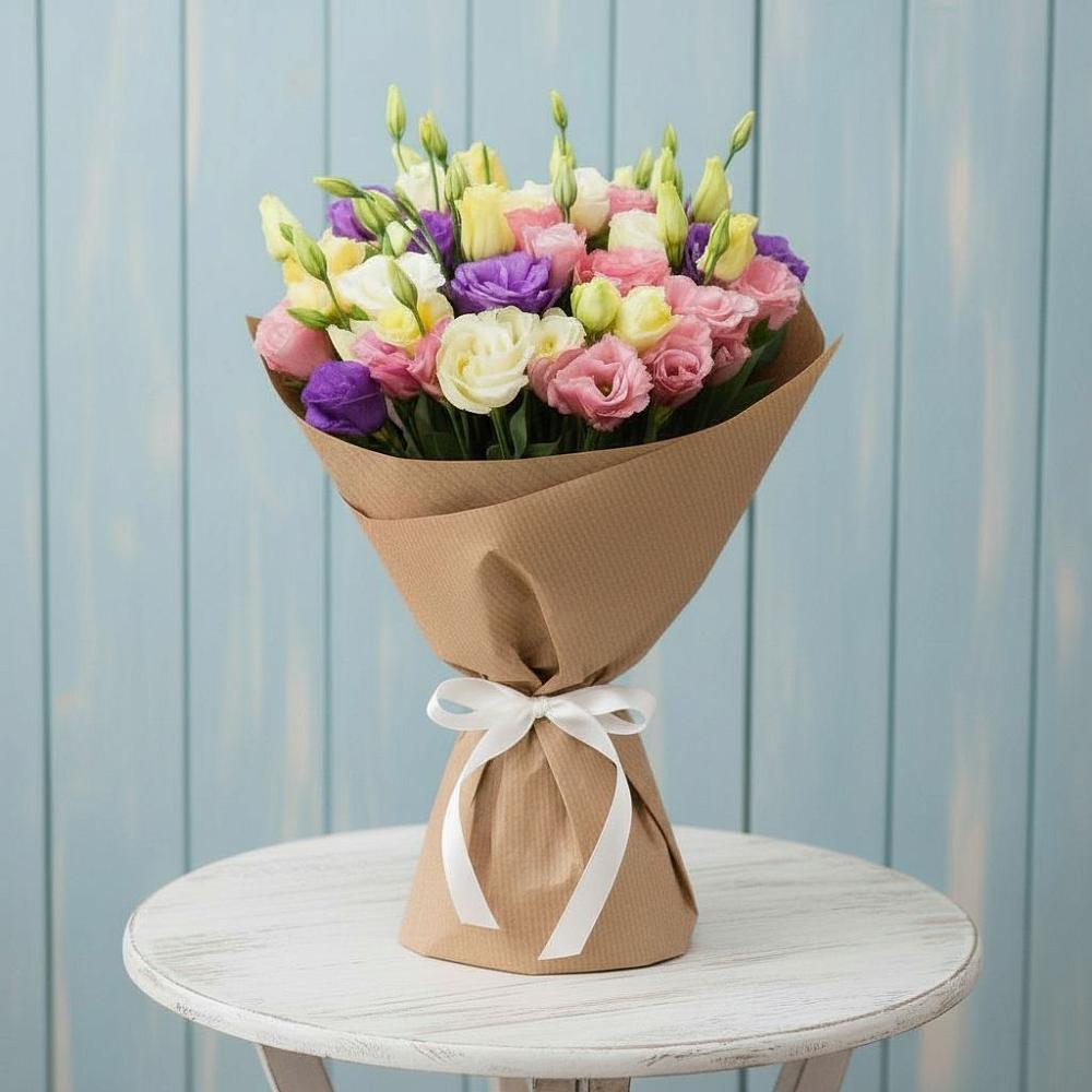 Букет цветов из: Лизиантусы в Нижней Александровке