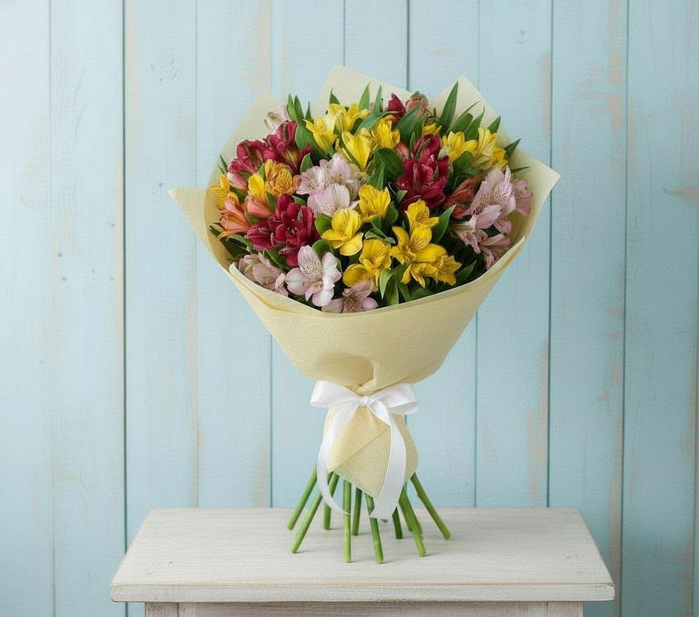 Букет цветов из: Альстромерии в Нижней Александровке