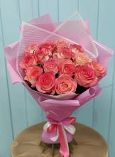 Букет 15 Розовых роз Равель #REPLACE_PRED# Нижней Александровке