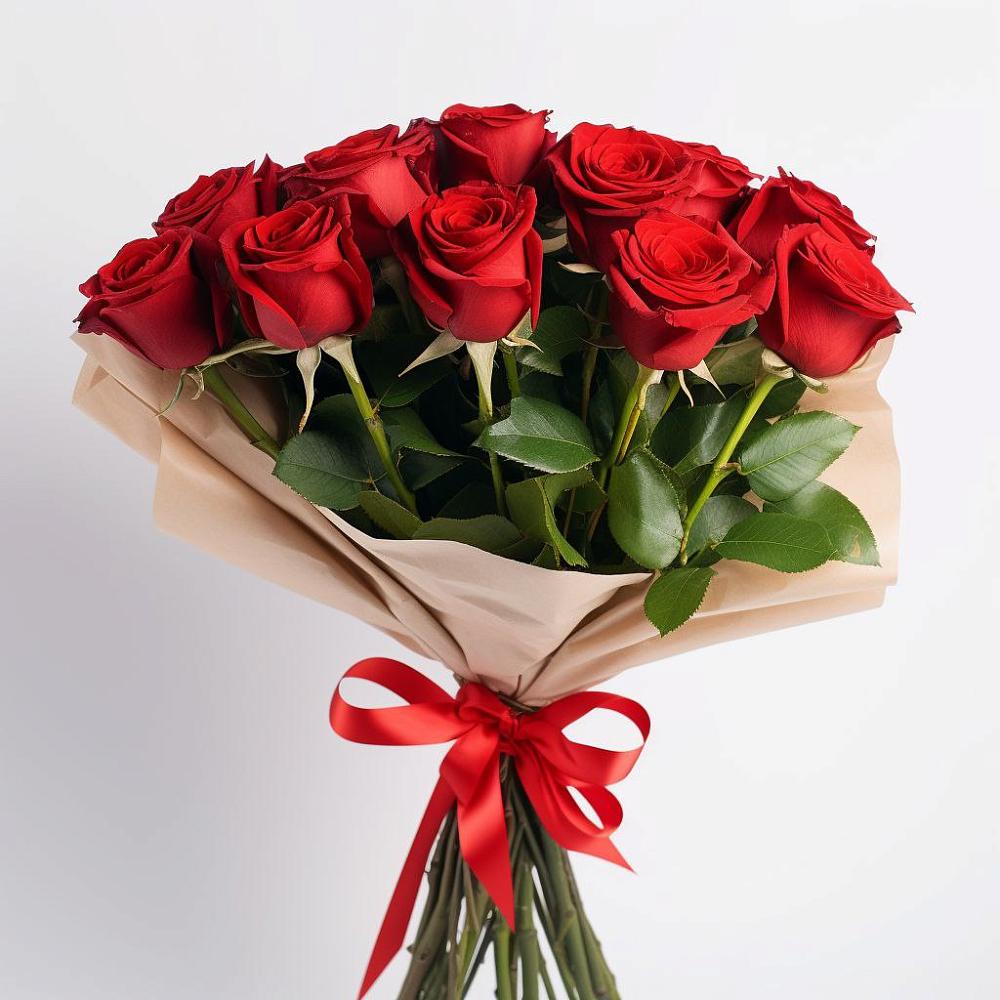 Букет 11 Красных роз Эдлесс Лав в Нижней Александровке