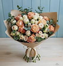 Букет цветов из:  Альстромерии и Розы в Нижней Александровке