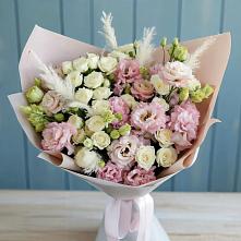 Букет цветов из:  Альстромерии и Розы #REPLACE_PRED# Нижней Александровке